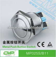 CMP 25mm Metal Stainless steel Push Button Switch machine on off switch