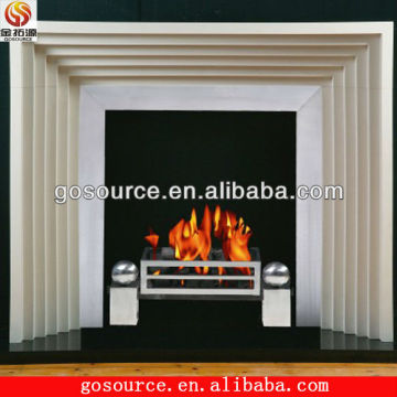 carved marble fireplace mantel