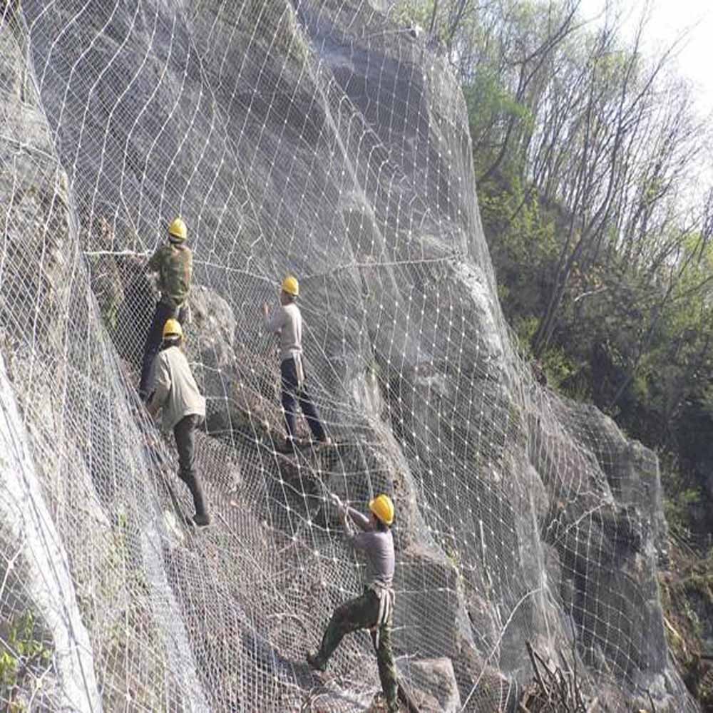 المصنع شبكة سلك البيع المباشر شبكة ، الساخنة Dip Glvanized Rockfall شبكة ، صخور شبكات ، روكميش