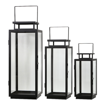 Modern Large Garden Hanging Metal Candle Holder - Decorative Metal Lanterns for Candles