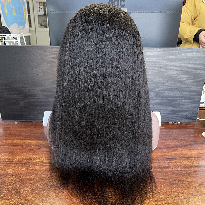 Wholesale machine made cuticle aligned brazilian u part wig human hair, upart human hair wig, kinky straight u part wig