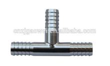 factory price, stainless steel 3/8 barb tee, pipe fitting