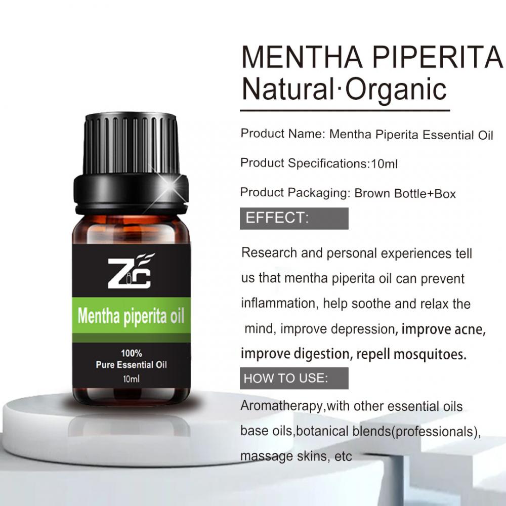 Mentha Piperita Essential Herbal Oil for Aromatherapy Use
