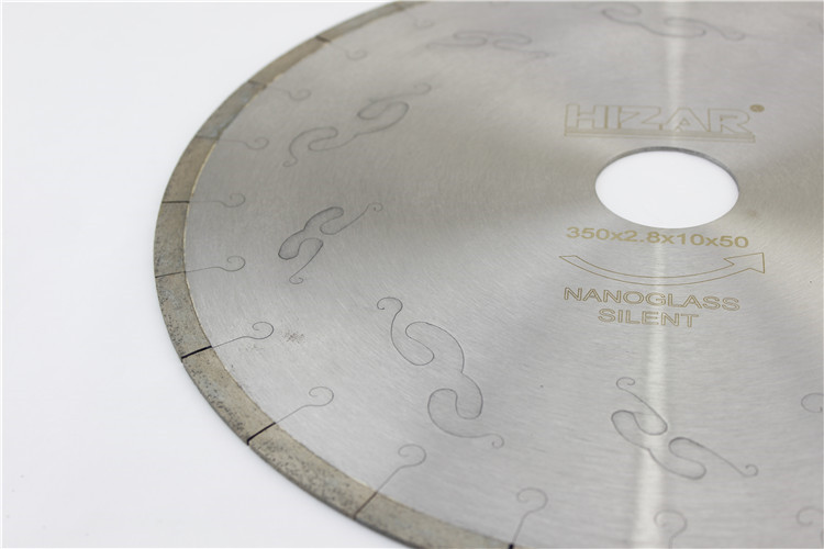 Professional diamond circular saw blade for marmo glass/nano glass ,micro crystallizaed segmented stone saw blade