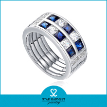 Amazing factory blue topaz ring 925 silver ring gemstone ring