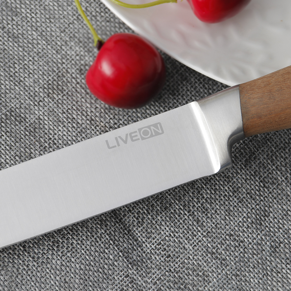 8 INCH SLICING KNIFE WITH WALNUT HANDLE