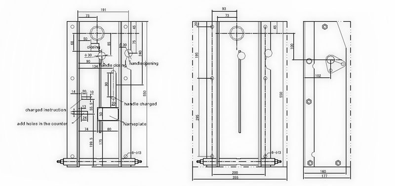 CT19B Spring Operating Mechanism parts for 10kV vacuum circuit breaker vcb