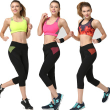 Women Fitness Yoga Pants Sports Capris Elastic Exercise Tights Female Sports Elastic Gym Trousers Slim Leggings