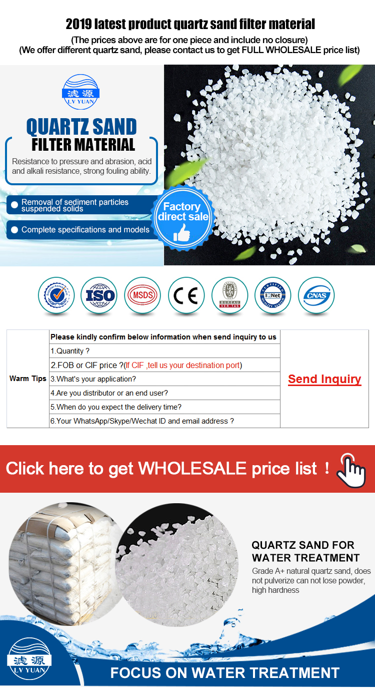 Lvyuan crystalline quartz sand quartz sand raw quartz sand suppliers