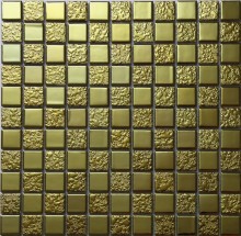 Gold plating mosaic tile