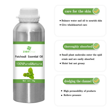 Aceite esencial de pachulí de alta calidad a granel al por mayor de 1 kg personalizado todo el aceite de pachulí para el perfume de jabón que fabrica difusor