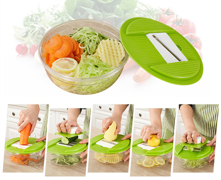 Easy Cleaning Multifunctional Manual Mandoline Vegetable Cutter Slicer Peeler