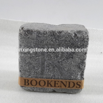 grey marble bookends /stone bookends