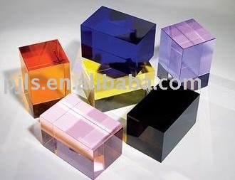 colorful crystal block