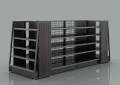 Metal Wooden Supermarket Display hyllor