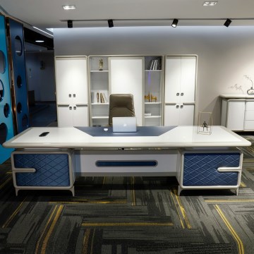 Modern Glossy White office desk