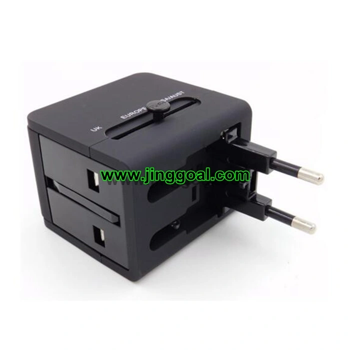 Universal USB plug travel adapter