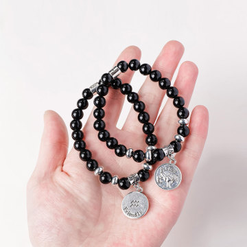 Wholesale Obsidian Twelve Constellations Bracelet