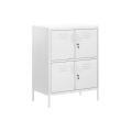 White Steel Office Cupboards Closet Cabinets