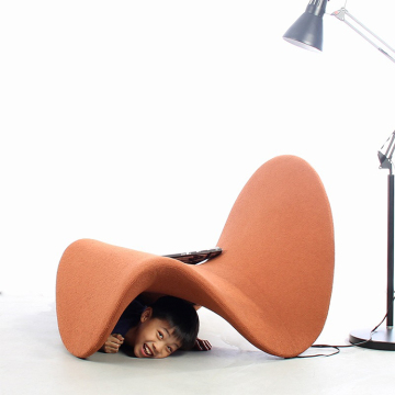 Modern Fabric Lounge Chair Tongue Chair