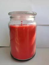 scented colorful glass jar candle customization is acceptable