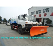 Hot Selling New 4x2 Wheel water tanker truck, 10-12CBM water tanker with snow thruster