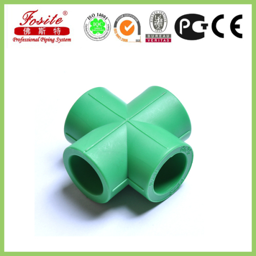 Professional ppr pipe joint /cross fitting/Equal Cross