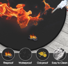 100% Fire retardant Under Grill Mat for Grill