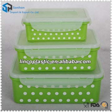 Hot Selling Rectangular Plastic Airtight Lock Crisper