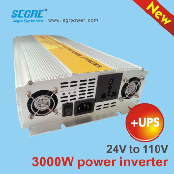 3000w 24vdc to 110vac UPS camping power inverter