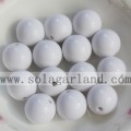 Various Size Opaque Acrylic Loose Spacer Beads For Jewelry Making