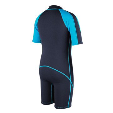 Seaskin Boys Chest Zip Shorty Wetsuits 3mm