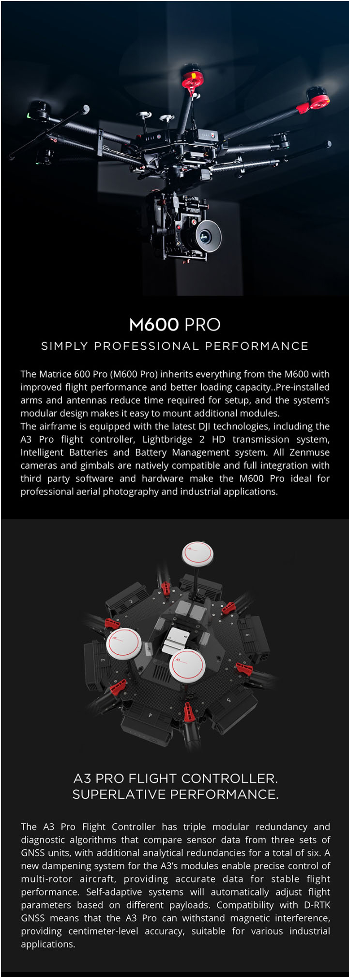 SecondHand DJI Original Used M600 Pro With 6KG Payload MATRICE 600 PRO