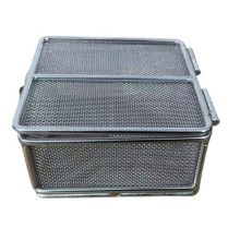 Stainless Steel 316 Surgical Instruments Storage and Disinfection Basket with Lid