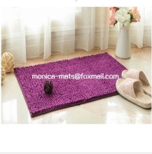 Purple Luxury Microfiber Chenille Shaggy Bath Rug