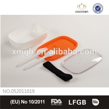 Orange silicone kids lunch box