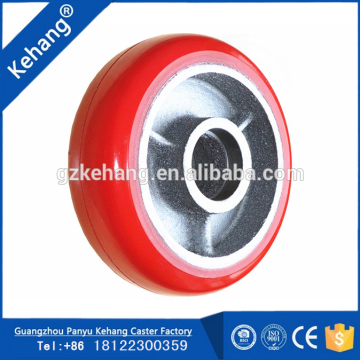 single caster wheel,ideal machinery casters , 125mm industrial Korea polyurethane caster wheel