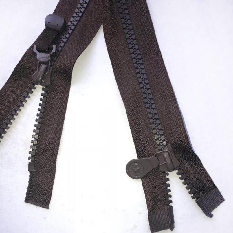 Black long polyester zipper