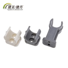 Plastic Commode Chair Saddle Holder with Fixed Clamps for Pipe