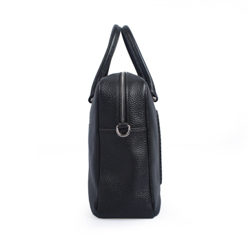 Shorty Flat Top Zippered Tote Bürotasche Schwarz