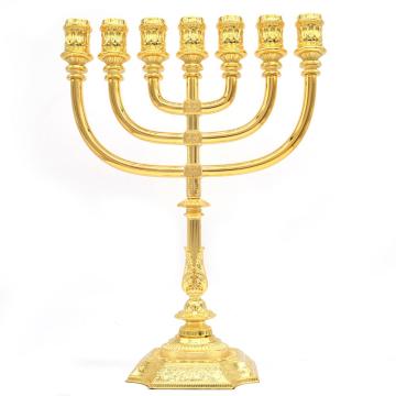 Gold Taper Candle Holders For Hanukkah