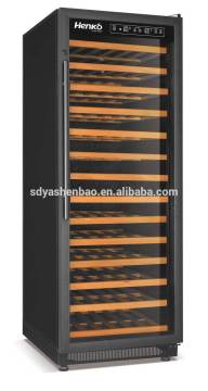 Chinese manufacturer upright wine frige with 154 bottles