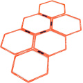 Hex Agility Ladder Hexagon Ring Agility Hurdles