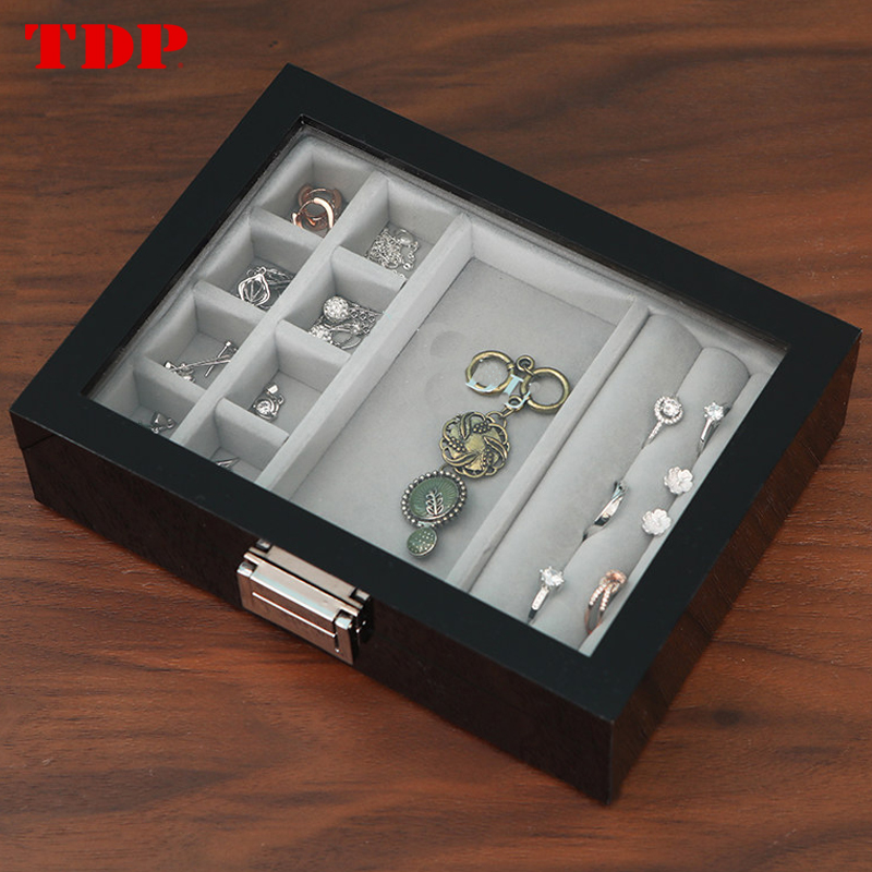 Top Professional supplier clear acrylic jewelry storage box Cosmetics Jewelry Organizer plastic earring box