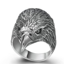 Yiwu Aceon Stainless Steel 3D Eagle Head Ring