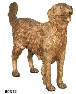 bronze dog statue