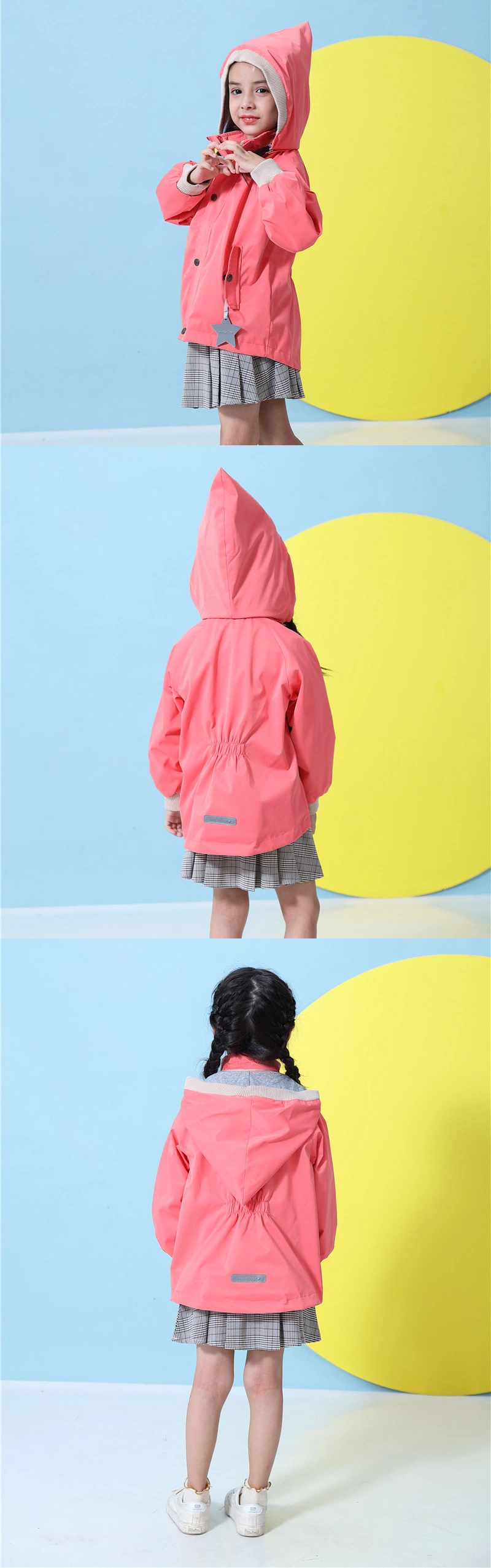 2019 New Kids Spring Autumn Outdoor Windbreaker Jackets Waterproof Girl Jacket