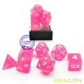 Bescon+Intensive+Glitter+Dice+7pcs+Set+PINK+PRINCESS%2C+Novelty+RPG+Dice+Set+d4+d6+d8+d10+d12+d20+d%25%2C+Brick+Box+Packaging