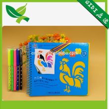 Fashionable book children plastic paper drawing stencil