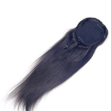 Factory price  cheap virgin human hair straight virgin hair ponytail extension